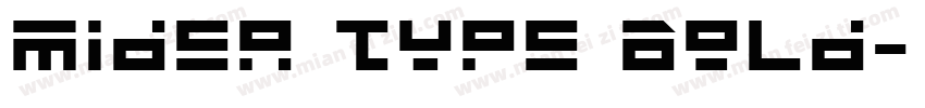 Midea Type Bold字体转换
